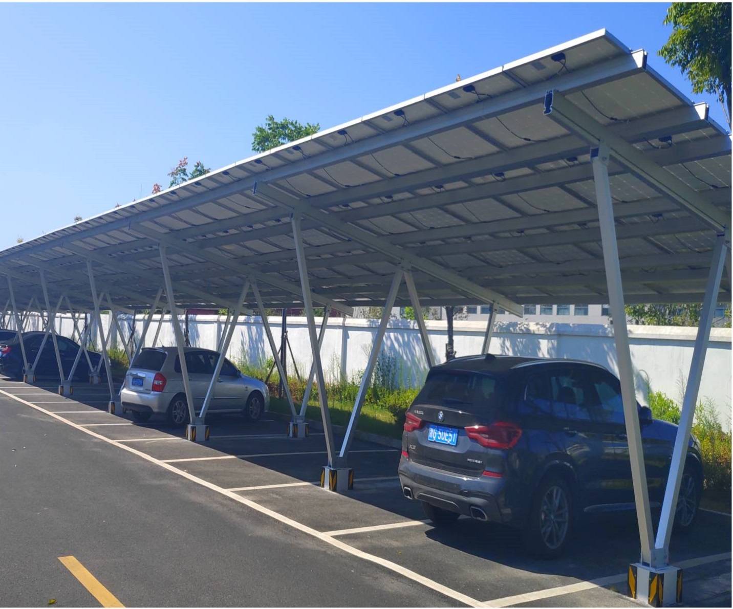 Support photovoltaïque Parking étanche